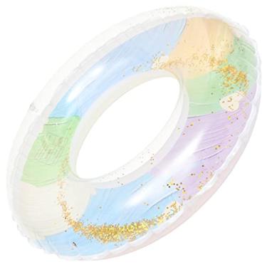 Imagem de OKUMEYR anel de natação de lantejoulas anel de piscina em pvc fonte de natação tubo de natação para para piscina doce Acessórios Flutuador bóia salva-vidas