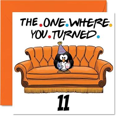 Imagem de Cartões divertidos de aniversário de 11 anos para meninos e meninas - O único onde - Cartão de aniversário engraçado para filho, filha, irmão, irmã neto sobrinho, sobrinho, cartões de felicitações de 145 mm x 145 mm, cartão de aniversário de 11 anos