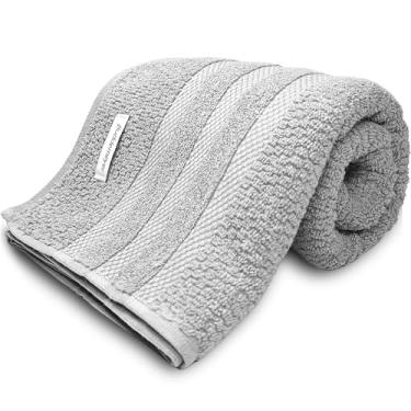 Imagem de Toalha De Banho Buddemeyer Vanilla Extra Soft 100% Algodão Alta absorção Macia Grande 70 x 135cm (Cinza Prata 3138)