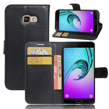 Imagem de Capa para Samsung Galaxy A3 (2017) â€“ Capa flip de couro PU de para Samsung Galaxy A3 (2017), capa de proteção de telefone estilo empresarial, capa com [compartimentos para dinheiro e