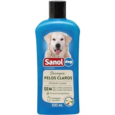 Imagem de Sanol Dog Shampoo De Pêlos Para Cães E Gatos Pêlos Claros 500 Ml Azul