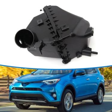 Imagem de JESYMBX 1 peça caixa de filtro de entrada de ar caixa de filtro purificador substituição compatível com Toyota RAV4 2013 2014 2015 2016 2017 2018 versão EUA 17700-F0010 preto