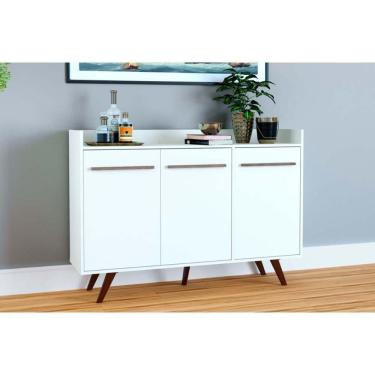 Imagem de Buffet de Sala Jantar RT3134 3 Portas Branco - Movelbento