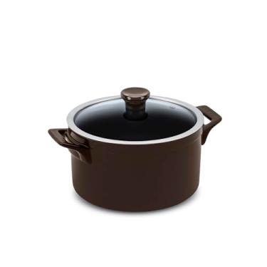 Imagem de Ceraflame Caçarola Clear 22cm 4000ml (Indução) - Chocolate