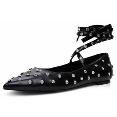 Imagem de Sapatilha Lace Up Carrano Tachas 735006-Feminino