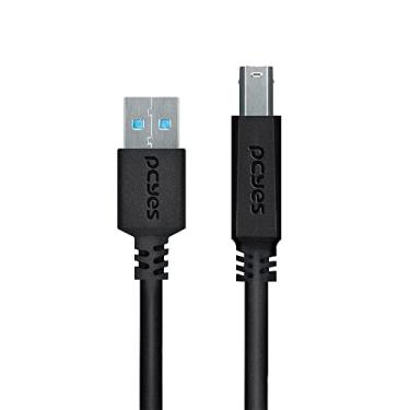 Imagem de CABO PARA IMPRESSORA E HD EXTERNO USB A 3.0 MACHO PARA USB B 3.0 MACHO 28AWG PURO COBRE 3 METROS - PUABM3-3 - PCYES