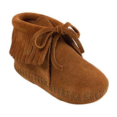 Imagem de Bota de franja Minnetonka (infantil), Marrom, 4 Toddler