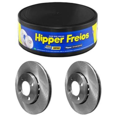 Imagem de Par Disco Freio Kadett 89 a 98 Dianteiro Ventilado Hipper Freios