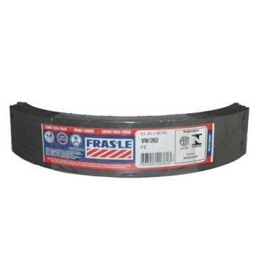 Imagem de Jogo Lona De Freio Fusca 1300 1500 1600 4 Furos Para 2 Rodas FrasLe VW