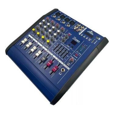 Imagem de Mesa De Som Amplificada 4c 16 Ef Bt Dp-4dusb Jiaxi Bivolt , Bivolt