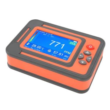 Imagem de Detector de Dióxido de Carbono, Ampla Aplicação, Medidor de Umidade e Temperatura, Tela Lcd Tft de 3,5 Polegadas, Medidor de Co2 para Plantio de Tendas, Adegas de Vinho (Vermelho)