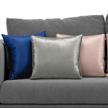Imagem de Kit com 3 Capas Luxuosas para Almofadas Várias Cores 44x44 - ARADECOR,