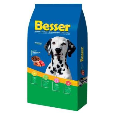 Imagem de Ração Seca Besser Natural Premium para Cães Adultos - 20 Kg