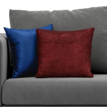 Imagem de Kit com 2 Capas Luxuosas para Almofadas Várias Cores 44x44 - ARADECOR,