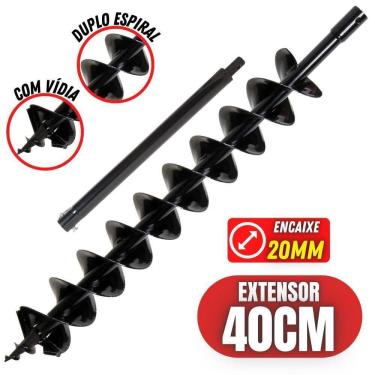 Imagem de Broca 80x10cm Kawashima De Ferro Com Espiral Duplo E Lâmina