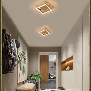 Imagem de Luminária De Teto Plafon de Sobrepor Led Moderna  para Corredor Sala Q