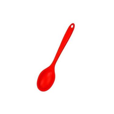 Imagem de Colher Multiuso de Silicone Inteiriço Vermelha 28cm WX6842 - Wellmix