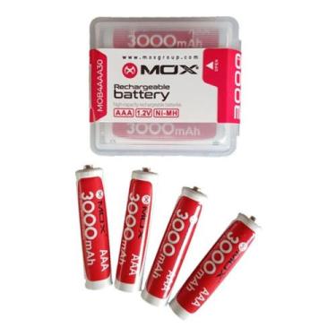 Imagem de Pilha AAA Recarregável Mox 3000 MAH