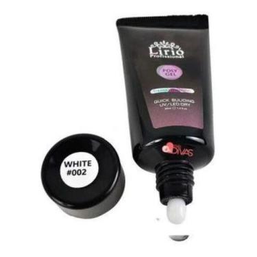 Imagem de Polygel Lirió Powder Uv Led Alongamento Unha - oem, White