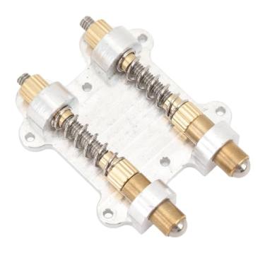 Imagem de Ponte Tremolo Dupla, Estabilizador de Guitarra Elétrica Dispositivo de Estabilização de Rolha Tremolo Flutuante Com Parafusos de Montagem para Guitarra Bandolim Parte de