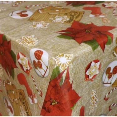 Imagem de Toalha térmica de mesa impermeável decorada natal - lili, 5,00x1,40