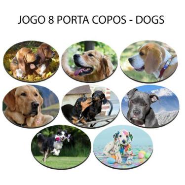 Imagem de Jogo 8 Bolacha de Chopp Personalizado Neoprene Cachorro Vira lata Redo
