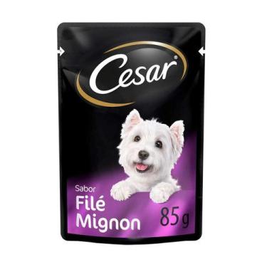 Imagem de Ração Úmida Cesar Sachê Cortes Selecionados Filé Mignon para Cães Adul
