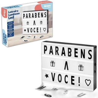 Imagem de Painel Letreiro Luminoso Light Box Letras/Números/Símbolos