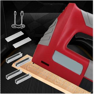 Imagem de 星姿 Kit de pistola de pregos portátil de 95 pregos/min, ferramenta de enquadramento USB, 3 métodos de pregos, 2000 mah, fonte de alimentação de 4,2 V, interruptor de segurança, 3000 grampos e