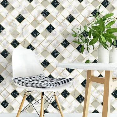 Imagem de Papel de Parede Lavável Adesivo Premium Texturizado Azulejo 53 - Decoração para Cozinha, Sala, Banheiro 3m x 40cm