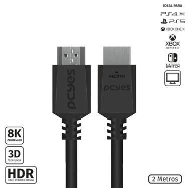 Imagem de Cabo HDMI ULTRA 2.1 28AWG Puro Cobre 8K 60HZ 2 Metros - PHM8K-2