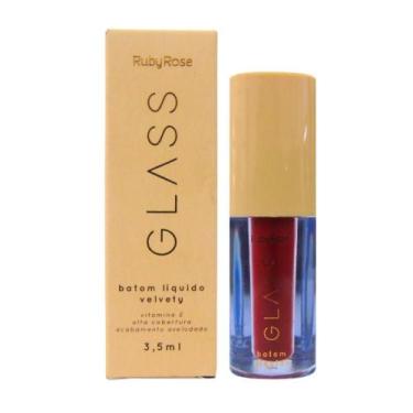 Imagem de Batom Líquido Velvety Ruby Rose Glass Bg08 3,5ml
