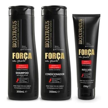 Imagem de Bio Extratus Força com Pimenta (Kit c/ 3 Pequeno Shampoo + Condicionad