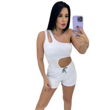 Imagem de Body Maiô Branco + Short Suplex Gringas Model