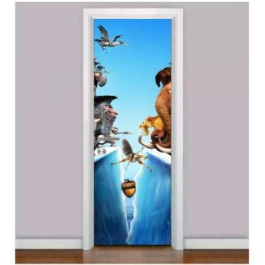 Imagem de Adesivo Para Porta A ERA DO GELO 4 - Desenho - Cinema - PGG Impressão 