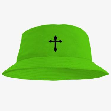Imagem de Chapéu Bucket Hat Estampado Cruz - MP Moda Masculina, Único, Verde