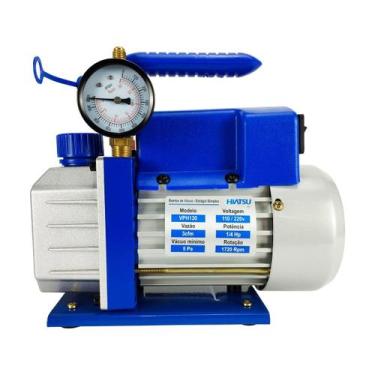 Imagem de Kit Bomba De Vacuo 3cfm + Vacuometro Analogico Com Adaptador Universal