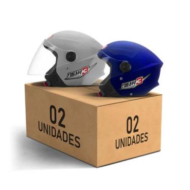 Imagem de Kit 2 Capacetes New Liberty 3 Abertos Pro Tork Moto Masculino Feminino