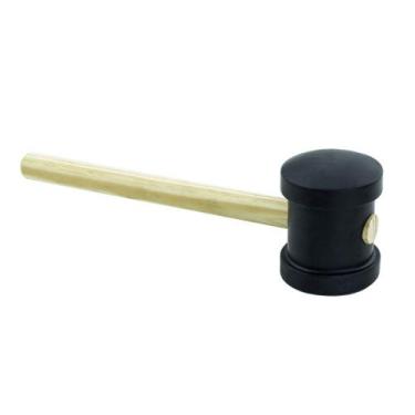 Imagem de Martelo de Borracha Preto 40 mm com Cabo de Madeira Thompson