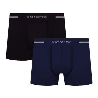 Imagem de Cueca Masculina Selene Boxer Kit Com 2 - 11150, G, Colorido