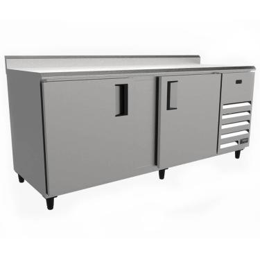 Imagem de Balcão Refrigerado Ar Forçado Venâncio 2 Portas 554 Litros VBSR20 2000 220V Externo em Inox - 28753