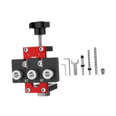 Imagem de ＡＷＨＡＯ Kit de gabarito de cavilha 3 em 1 Guias de broca Localizador de punção Localizador de cavilha autocentralizante Kit de gabarito de cavilha