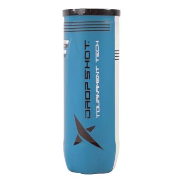 Imagem de DROP SHOT Bolas de padel Tournament Tech – Aprovadas pela FIP, feltro ALDIFA durável de nível competitivo (53% lã), salto consistente e desempenho (lata de 3 bolas)