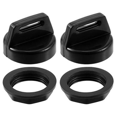 Imagem de X AUTOHAUX 2 conjuntos de tampas de chave de ignição UTV ATV 5433534 5431964 com porca para Polaris para Ranger Brutus RZR General ACE Sportsman Scrambler Trail Boss Trail Blazer Magnum Xpress Preto