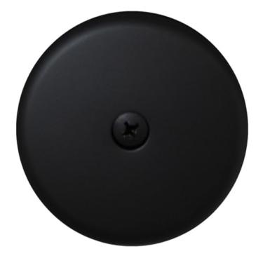 Imagem de (Matte Black) - Westbrass 7.6cm - 0.3cm Single Hole Overflow Face Plate and Screw, Matte Black, D328-62