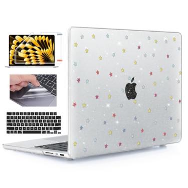 Imagem de YSCLBAHUK Capa compatível com MacBook Pro de 16 polegadas 2024 2023-2021 M4 M3 M2 M1 Pro Max Chip A3403 A3186 A2991 A2780 A2485, capa rígida de plástico padrão, capa de teclado e película de tela,