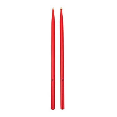 Imagem de Maple Wood Drum Sticks 5A Drumsticks Music Instrument Acessório para Amantes de Bateria (Vermelho)