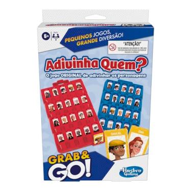 Imagem de Hasbro Gaming Adivinha Quem? Grab and Go, jogo de tabuleiro infantil portátil para 2 jogadores, brinquedo para crianças acima de 6 anos, presente de Natal e Ano Novo