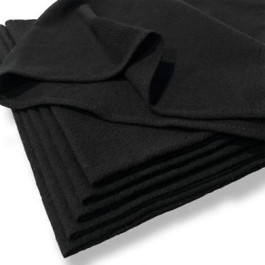 Imagem de Pano de Prato Preto Pé de Galinha com Bainha - 5 unidades - Barca Util