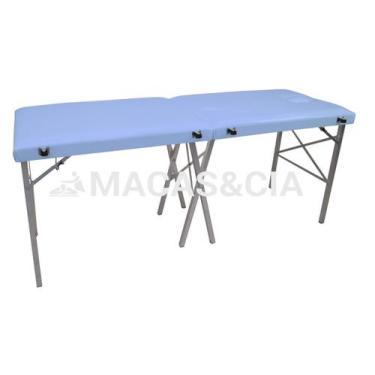 Imagem de Maca Dobrável Portátil 200kg 65cm Largura Várias Cores - BEST PRO, AZU